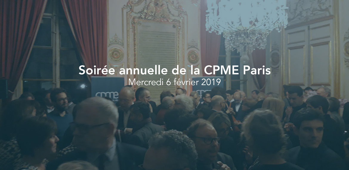 Pour cette édition, la CPME Paris a souhaité mettre en avant l’engagement des chefs d’entreprises qui s’engagent pour défendre l’esprit d’entreprise et pour représenter localement les TPE et PME dans les différentes instances où siègent la CPME Paris Ile-de-France. L’engagement de la CPME dans le développement de l’emploi, notamment auprès des jeunes franciliens, a également été mise en avant par Bernard Cohen-Hadad, Président de la CPME. Enfin, parce que les TPE et les PME sont le pilier de l’économie européenne, la dernière partie de l’ouverture de cette soirée était dédiée à l’Europe.