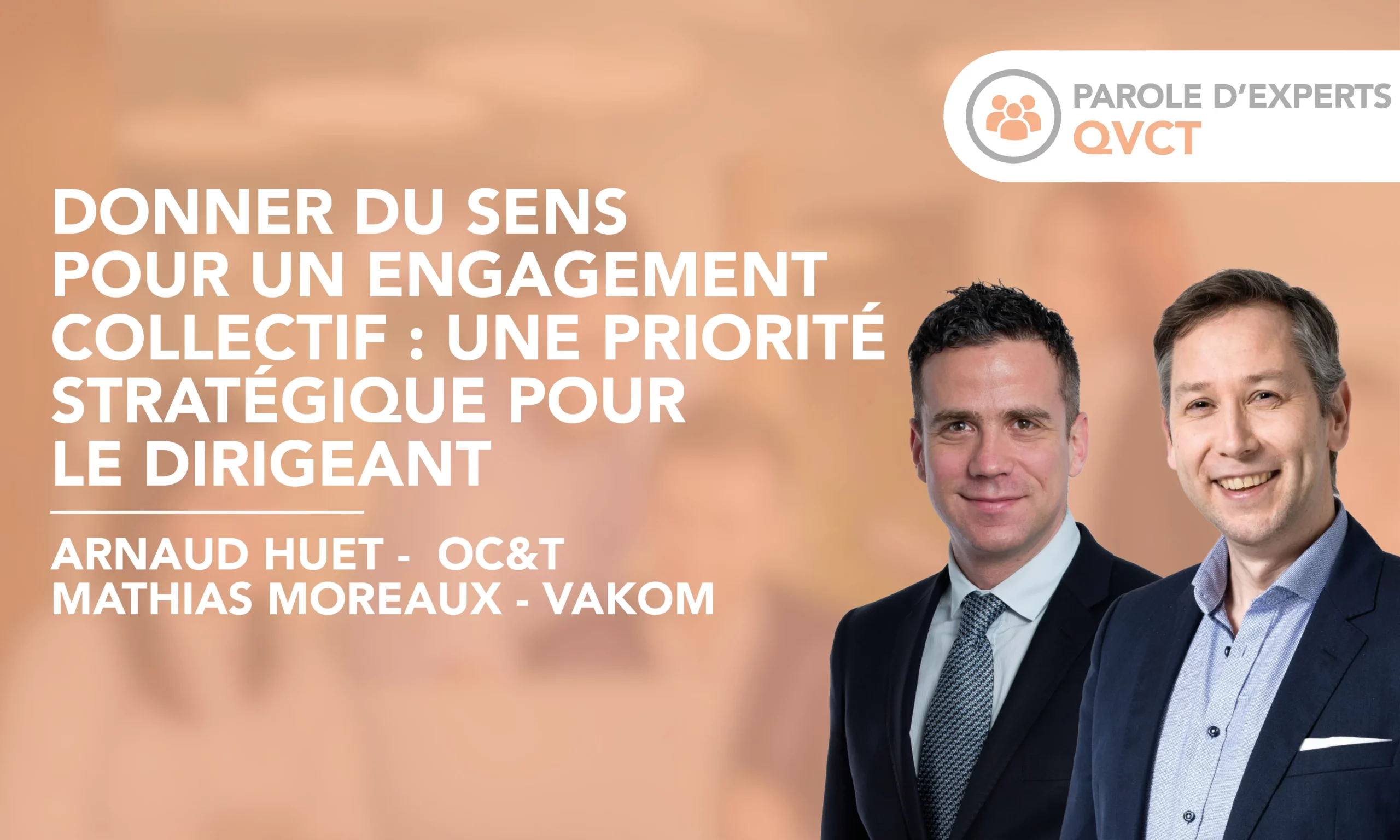 Donner du sens pour un engagement collectif : une priorité stratégique pour le dirigeant Donner du sens pour un engagement collectif : une priorité stratégique pour le dirigeant