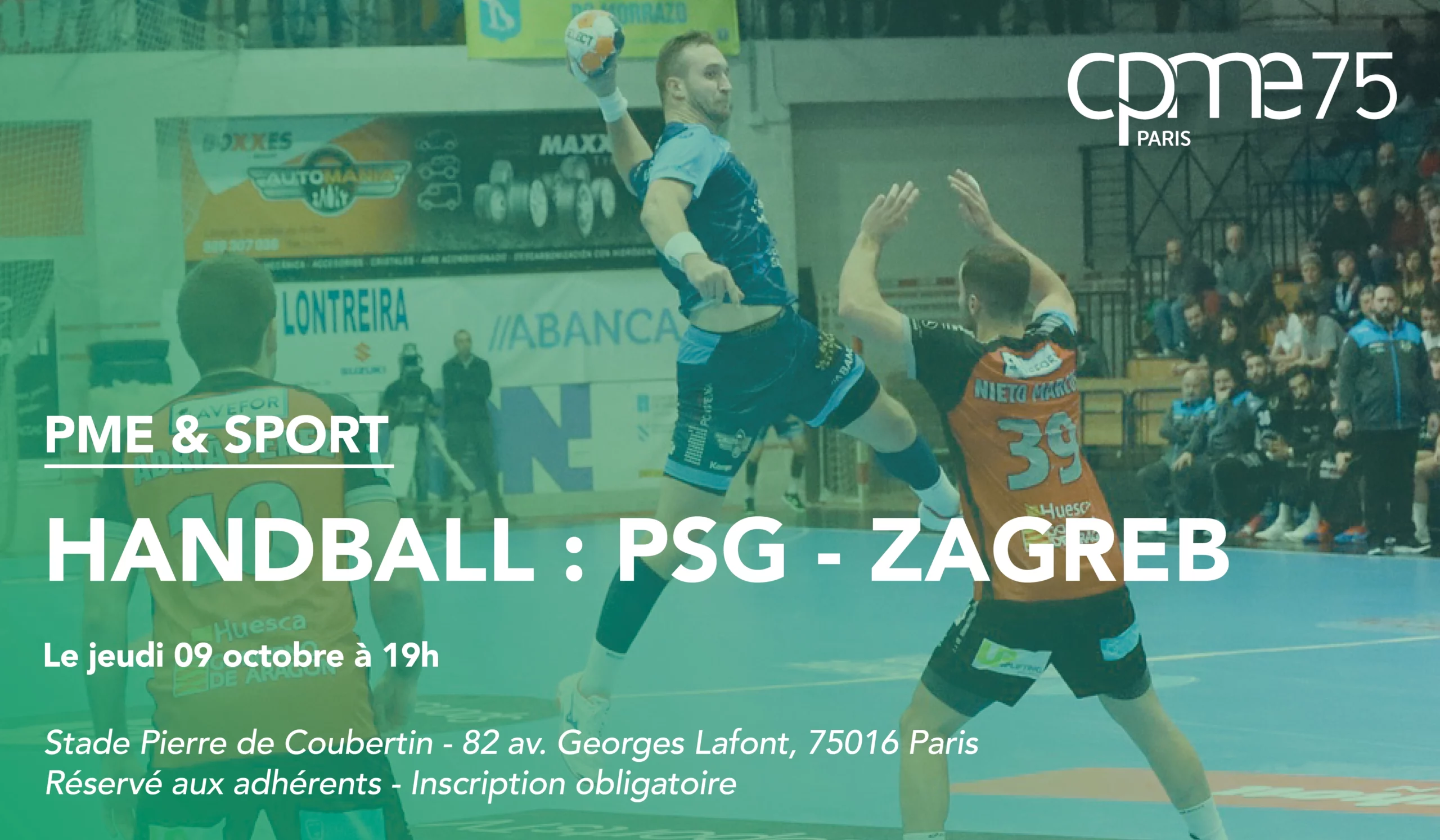 PME & Sport - Match Handball PSG-Zagreb