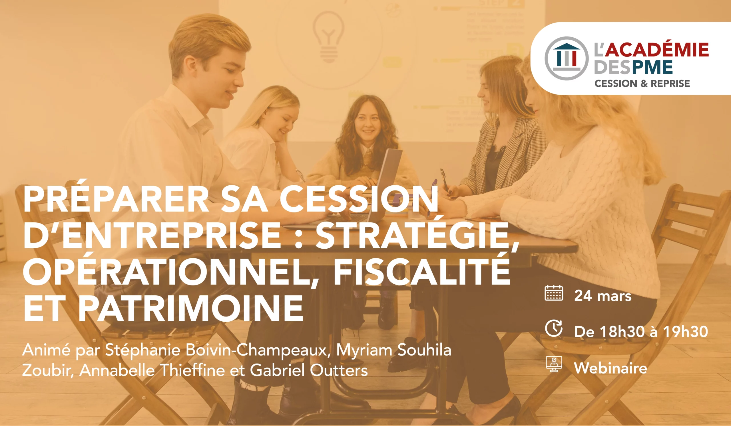 Préparer sa cession d'entreprise : stratégie opérationnel, fiscalité et patrimoine